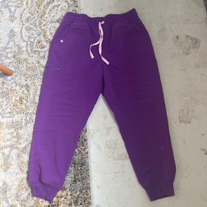 FIGS Purple High Waisted Zamora Jogger Scrub Pants